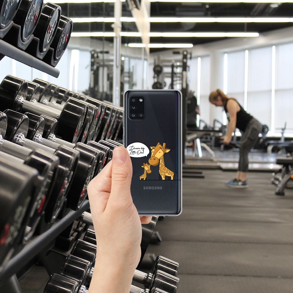 Samsung Galaxy A31 Telefoonhoesje met Naam Giraffe B2C Telecom