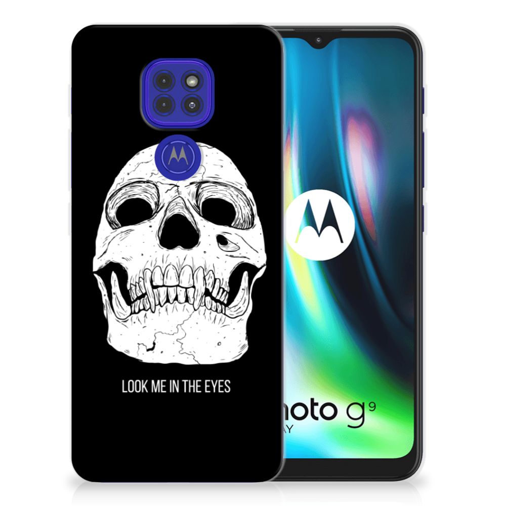 Silicone Back Case Motorola Moto G9 Play | E7 Plus Skull Eyes B2C Telecom