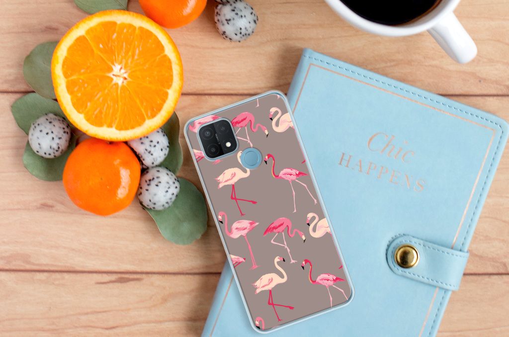OPPO A15 TPU Hoesje Flamingo B2C Telecom