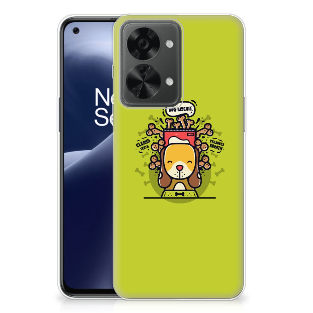 OnePlus Nord 2T Telefoonhoesje met Naam Doggy Biscuit B2C Telecom