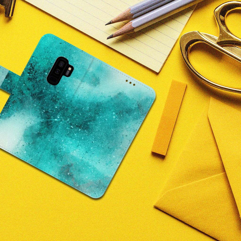Hoesje Samsung Galaxy S9 Plus Painting Blue