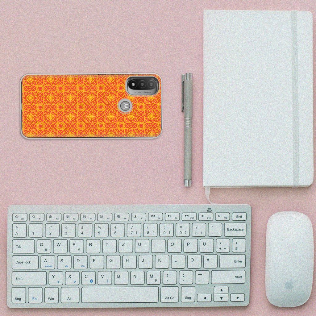 Motorola Moto E20 | E40 TPU bumper Batik Oranje