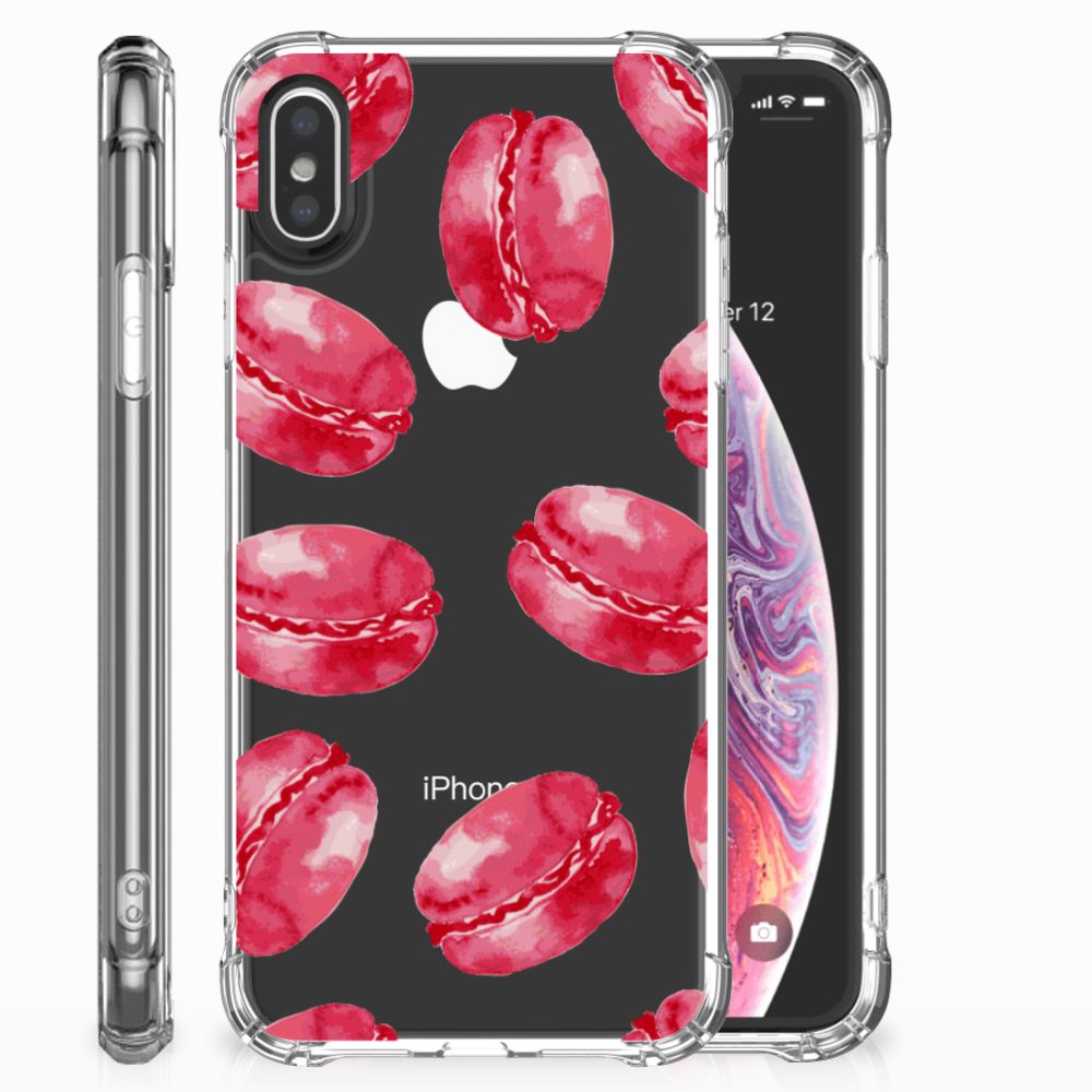 Apple iPhone X | Xs Beschermhoes Pink Macarons