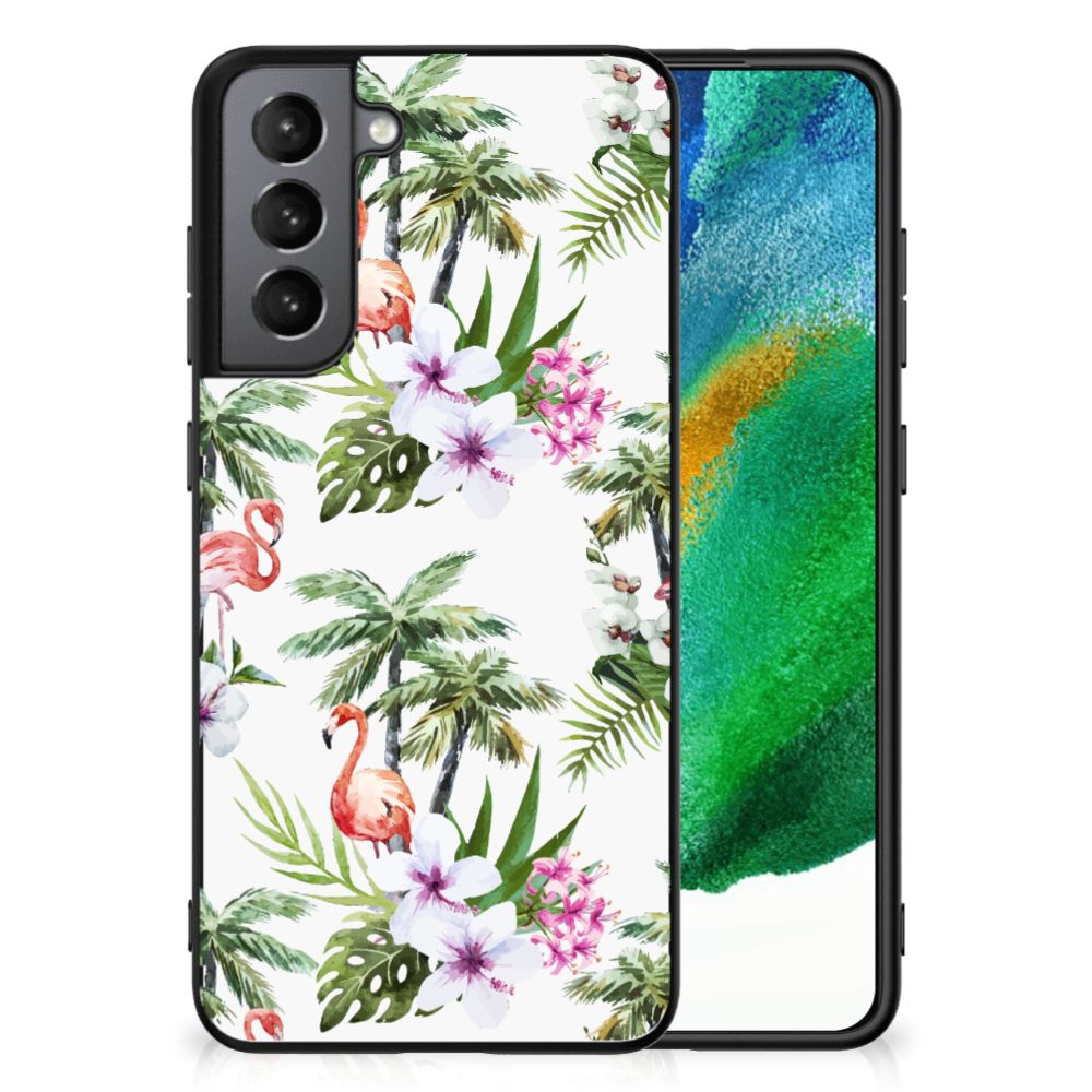 Samsung Galaxy S21FE Dierenprint Telefoonhoesje Flamingo Palms