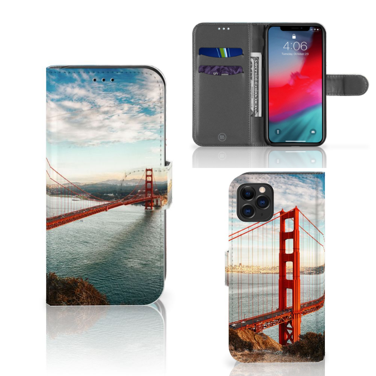 Apple iPhone 11 Pro Flip Cover Golden Gate Bridge