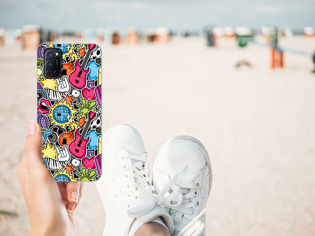 OPPO A52 | A72 Silicone Back Cover Punk Rock B2C Telecom