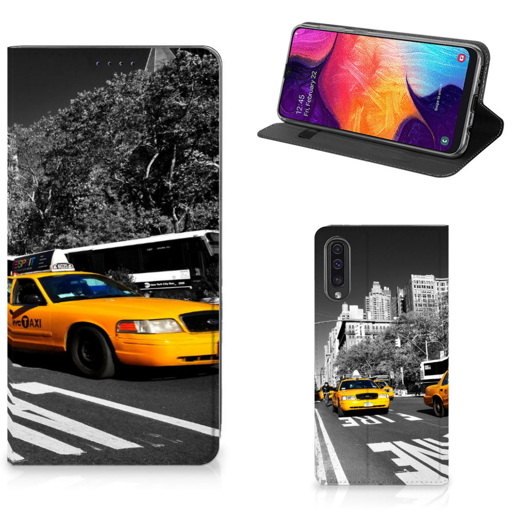 Samsung Galaxy A50 Book Cover New York Taxi