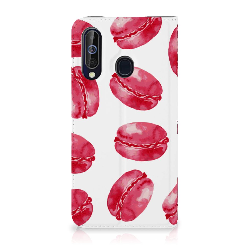 Samsung Galaxy A60 Flip Style Cover Pink Macarons