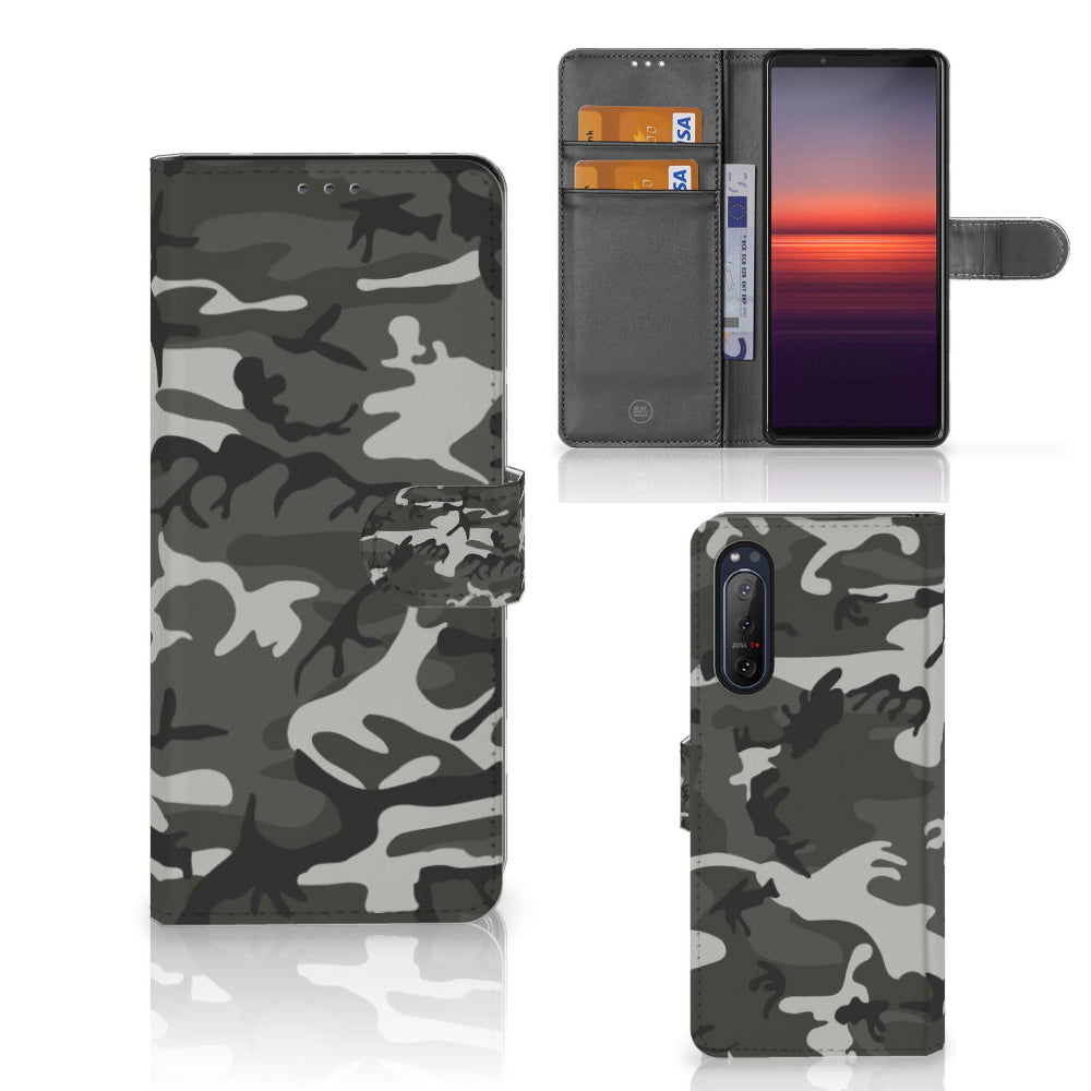 Sony Xperia 5II Telefoon Hoesje Army Light