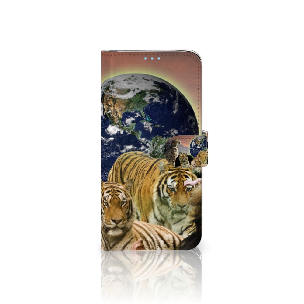 Huawei P40 Lite Telefoonhoesje met Pasjes Roofdieren