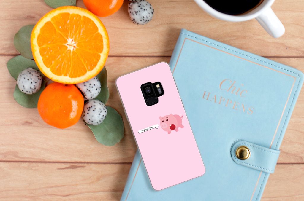 Samsung Galaxy S9 Telefoonhoesje met Naam Pig Mud