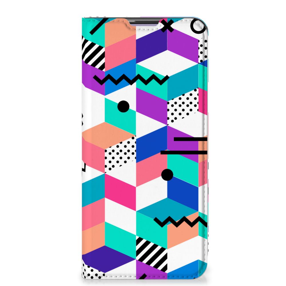 OnePlus Nord CE 5G Stand Case Blokken Kleurrijk - B2C Telecom