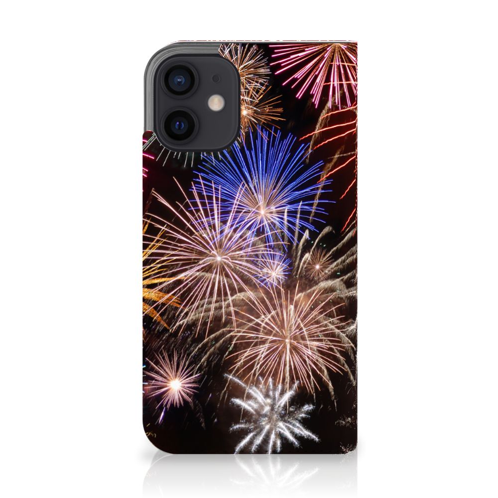 iPhone 12 Mini Hippe Standcase Vuurwerk - B2C Telecom
