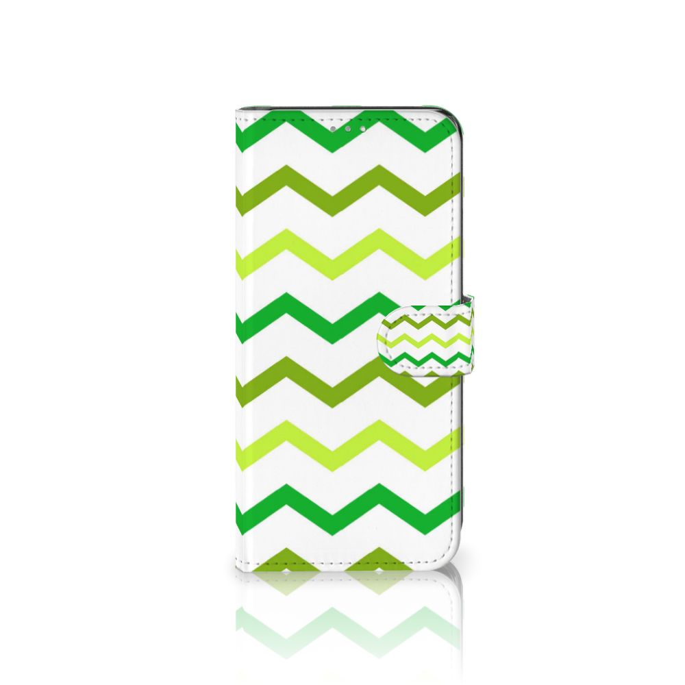 OnePlus Nord N100 Telefoon Hoesje Zigzag Groen