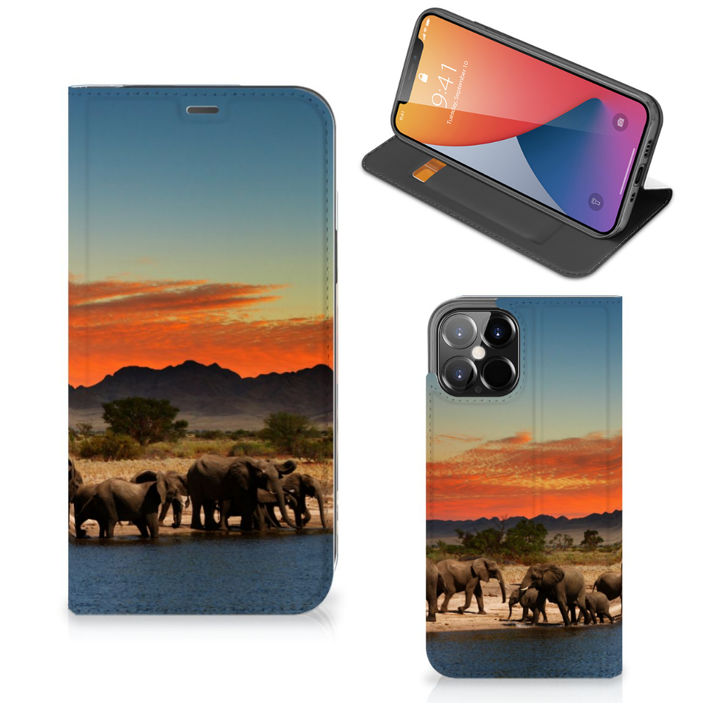 iPhone 12 Pro Max Hoesje maken Olifanten - B2C Telecom