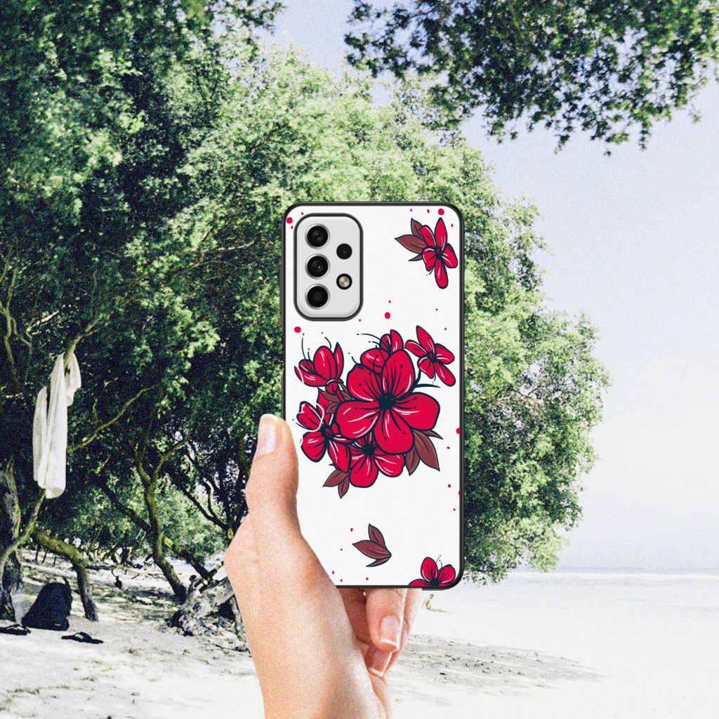 Samsung Galaxy A23 Bloemen Hoesje Blossom Red B2C Telecom
