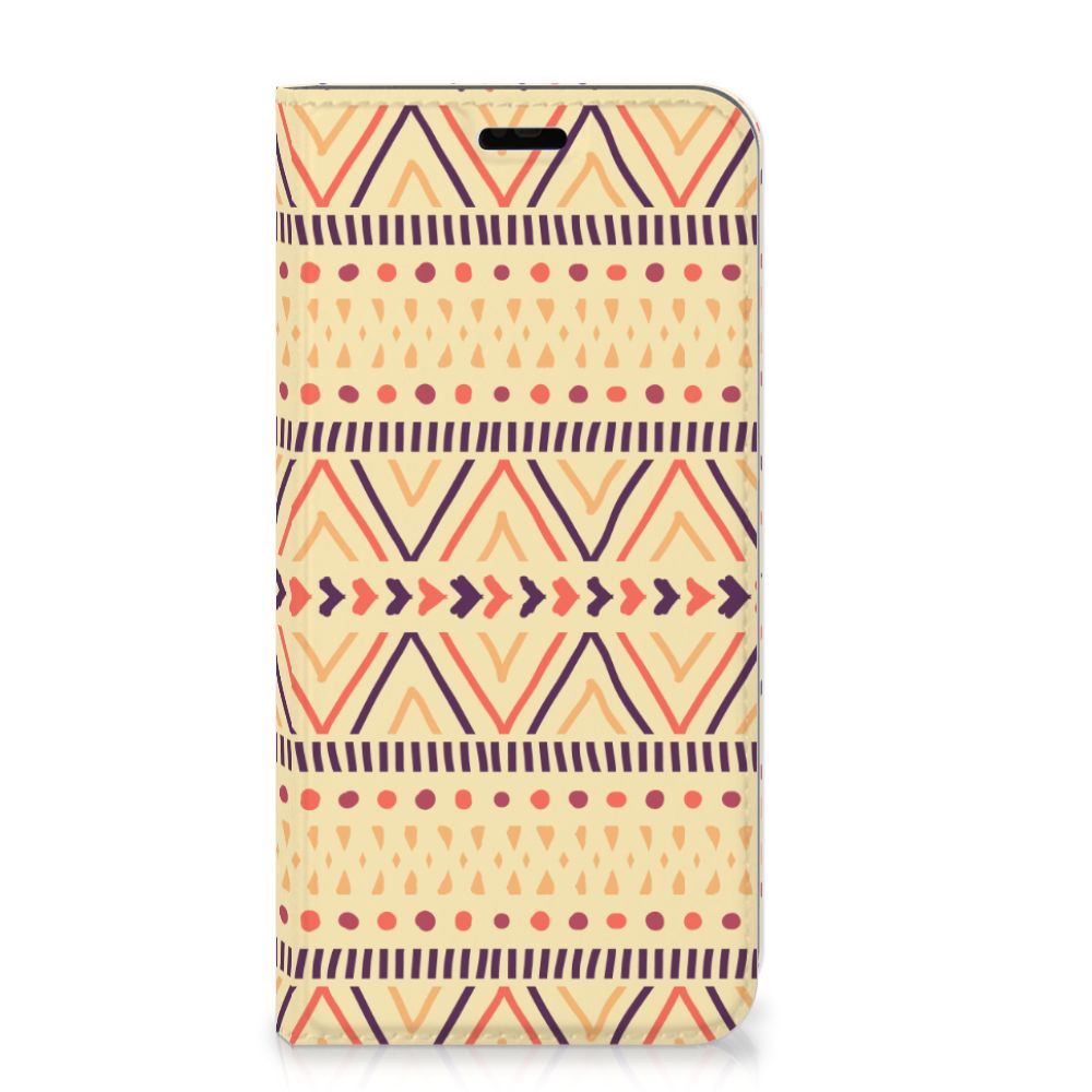 Huawei P Smart Plus Hoesje met Magneet Aztec Yellow