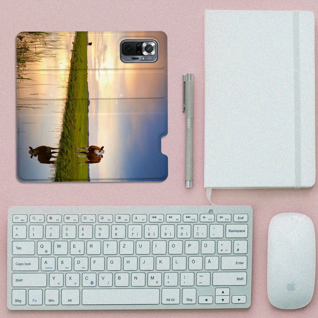 Xiaomi Redmi Note 10 Pro Hoesje maken Koe - B2C Telecom