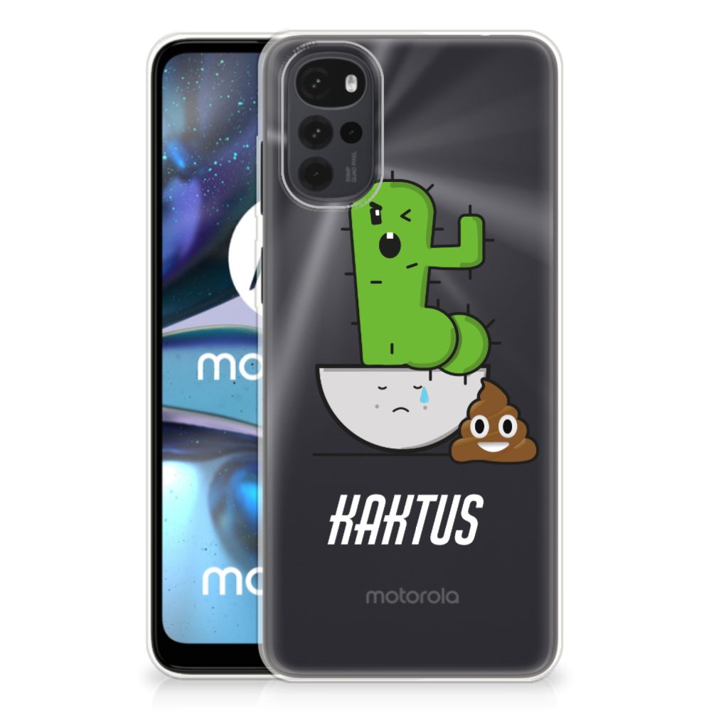 Motorola Moto G22 Telefoonhoesje met Naam Cactus Poo B2C Telecom