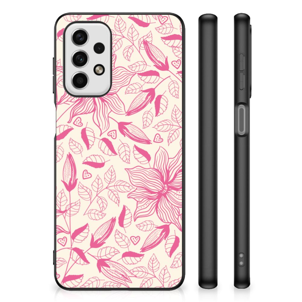 Samsung Galaxy A23 Bloemen Hoesje Pink Flowers B2C Telecom