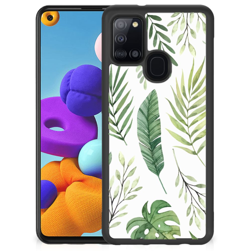 Samsung Galaxy A21s Skin Case Leaves