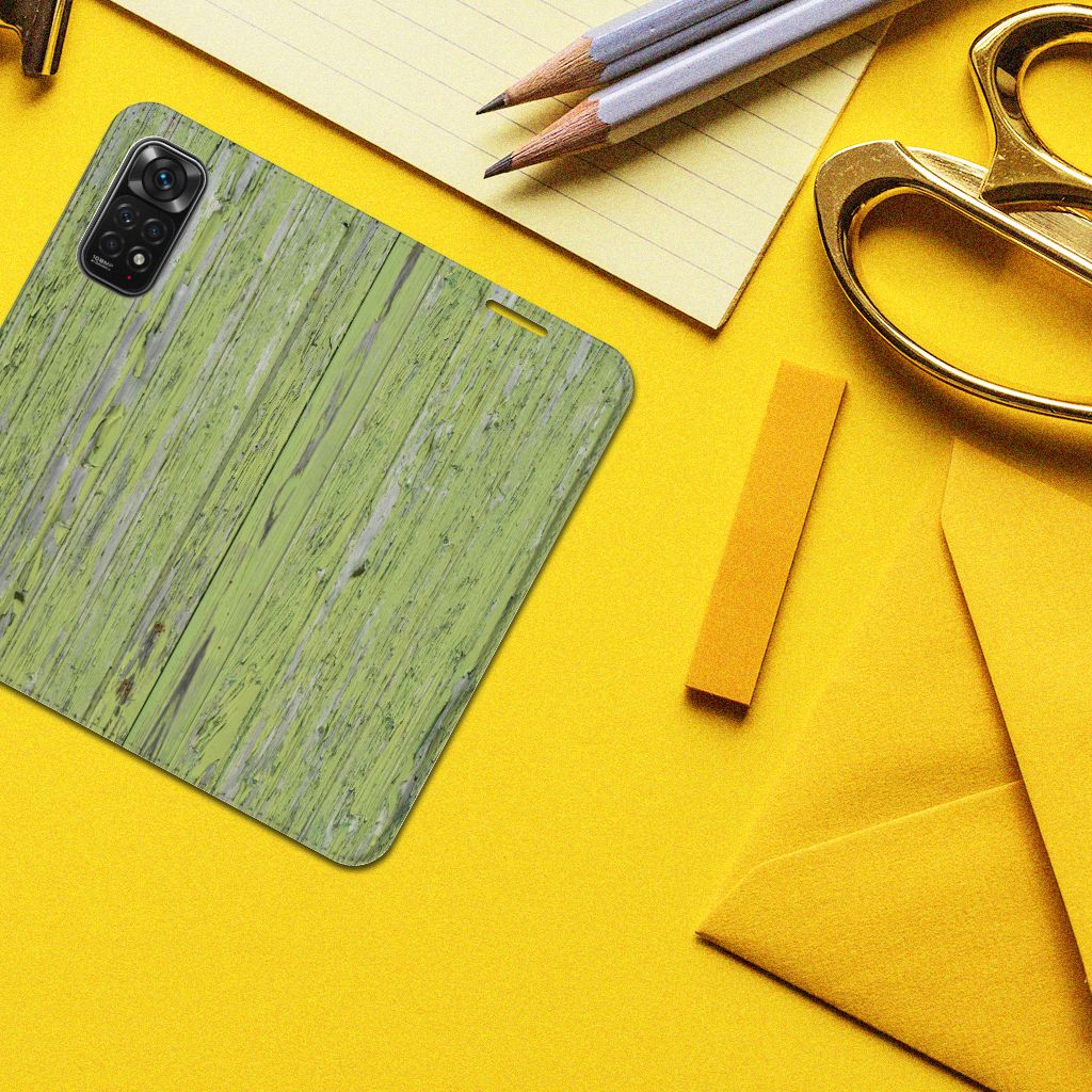 Xiaomi Redmi Note 11/11S Book Wallet Case Green Wood - B2C Telecom