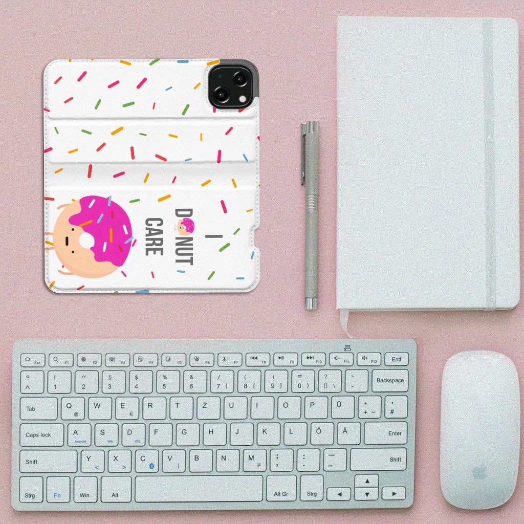 iPhone 13 Flip Style Cover Donut Roze