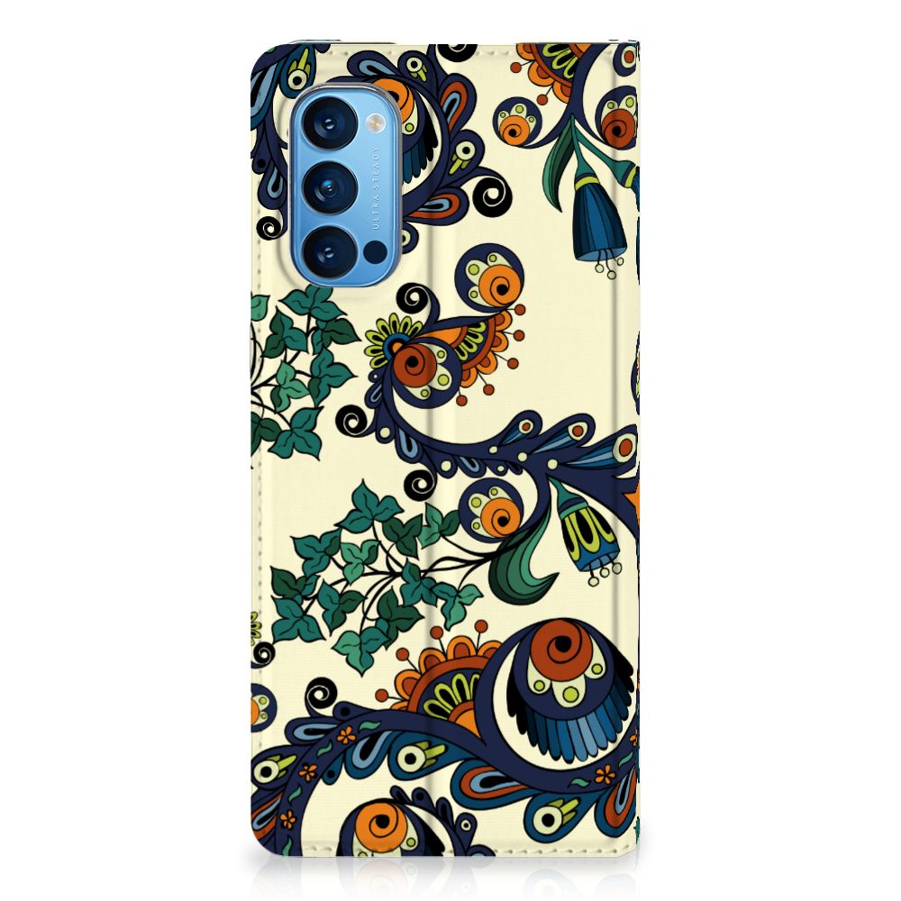 Telefoon Hoesje OPPO Reno4 Pro 5G Barok Flower - B2C Telecom