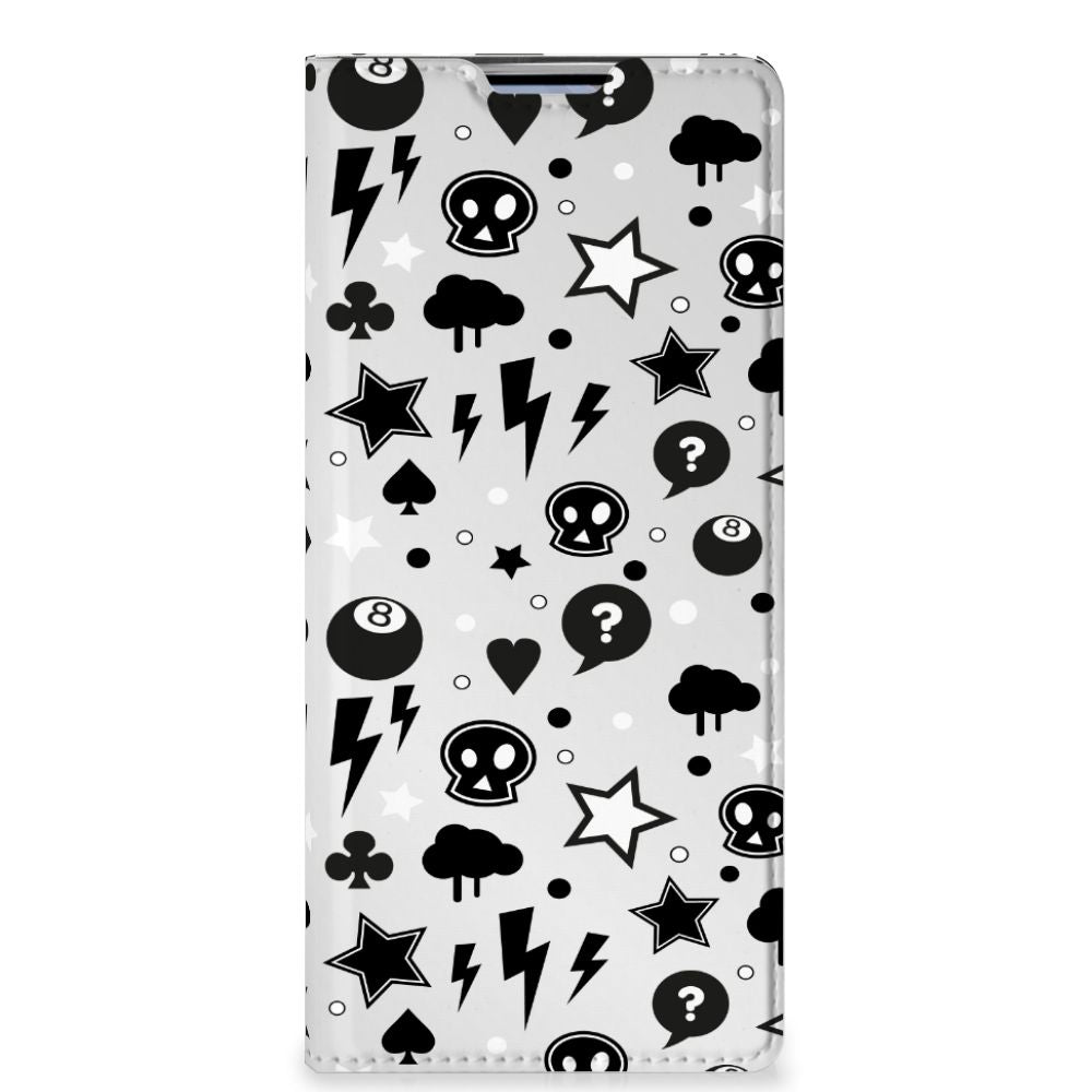 Mobiel BookCase OPPO Find X3 Neo Silver Punk - B2C Telecom