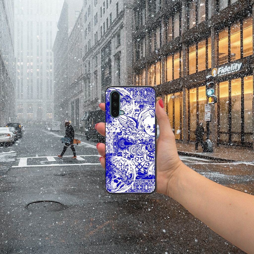 Telefoonhoesje OnePlus Nord CE 5G Angel Skull Blauw B2C Telecom