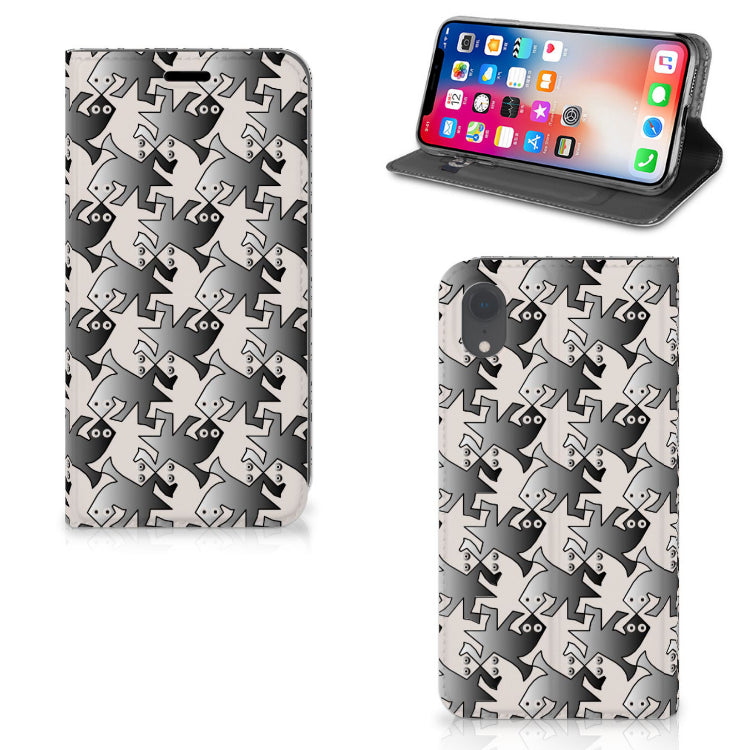 Apple iPhone Xr Hoesje maken Salamander Grey