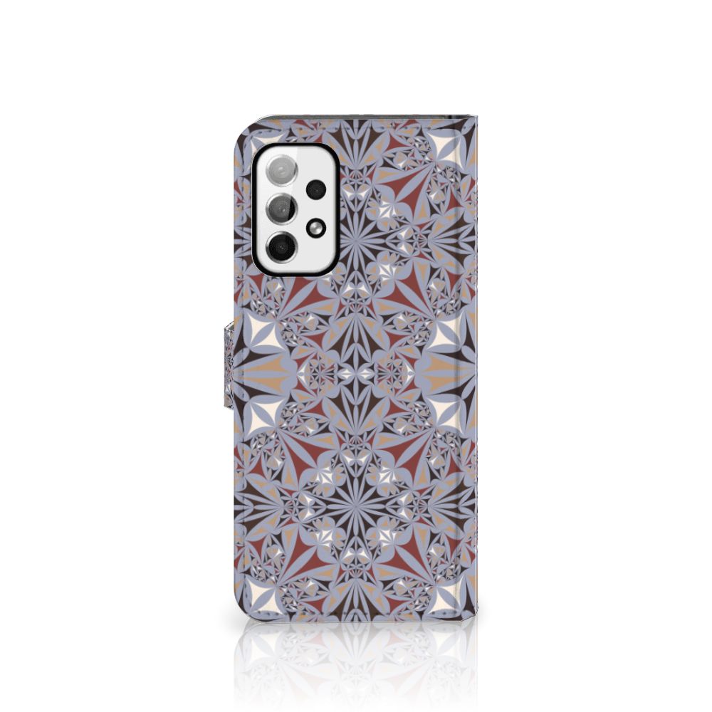Samsung Galaxy A73 5G Bookcase Flower Tiles
