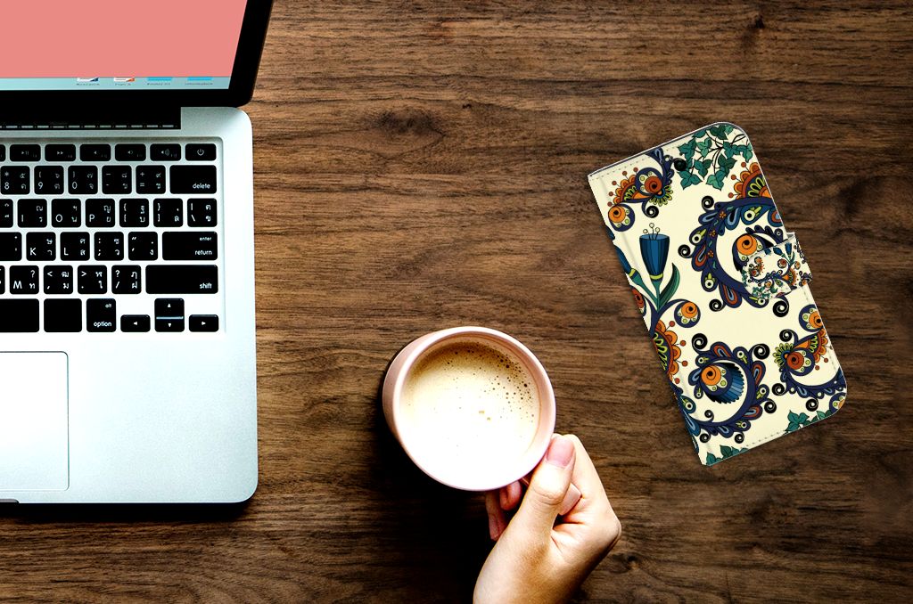 Wallet Case Apple iPhone 12 Pro Max Barok Flower