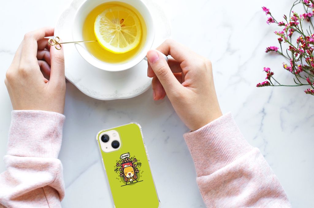 iPhone 13 mini Stevig Bumper Hoesje Doggy Biscuit - B2C Telecom