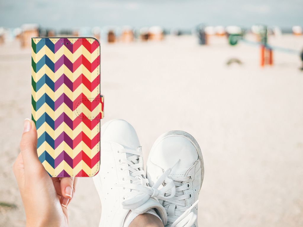 Samsung Galaxy A03s Telefoon Hoesje Zigzag Multi Color