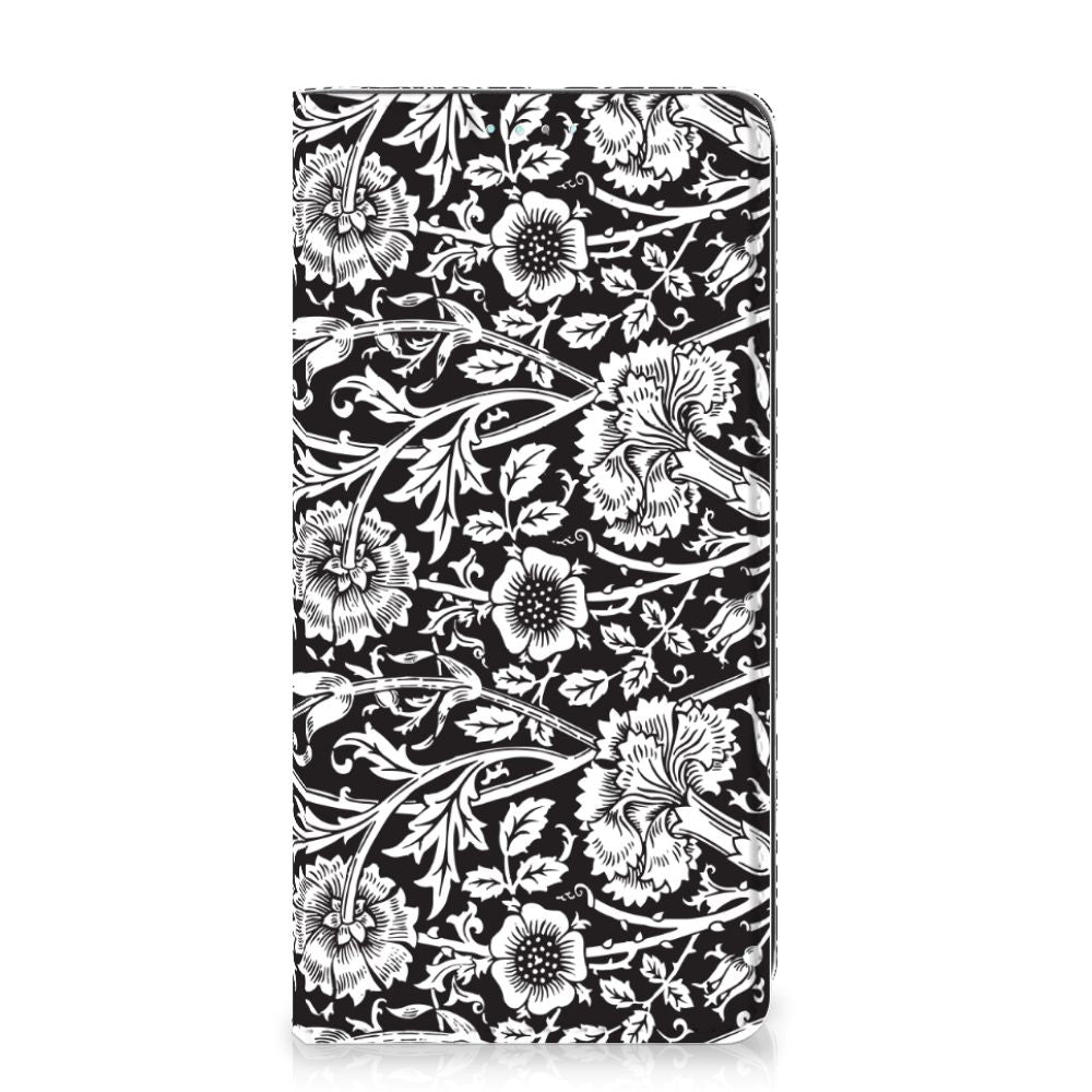 Samsung Galaxy A41 Smart Cover Black Flowers - B2C Telecom