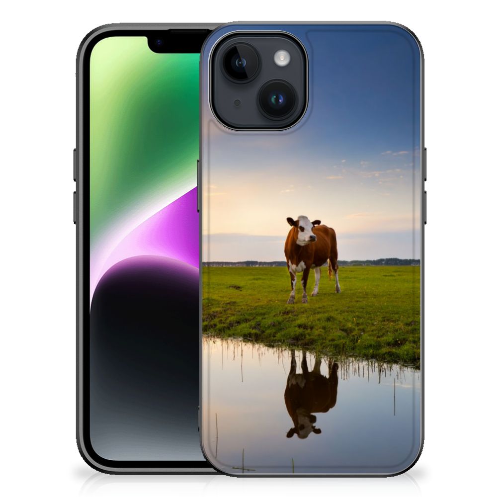 iPhone 15 Dierenprint Telefoonhoesje Koe
