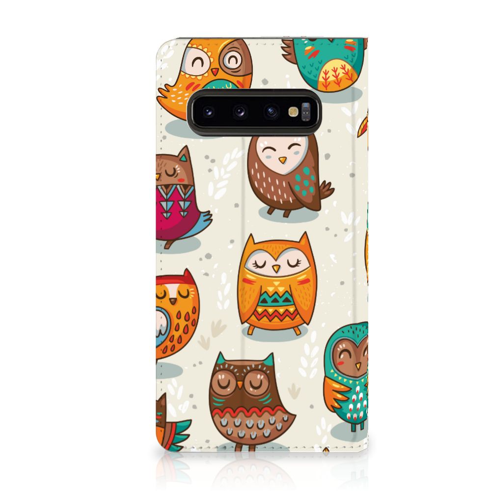 Samsung Galaxy S10 Hoesje maken Vrolijke Uilen
