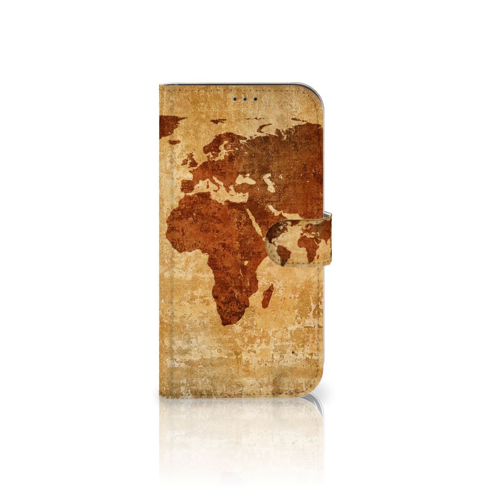 Apple iPhone 12 Pro Max Flip Cover Wereldkaart