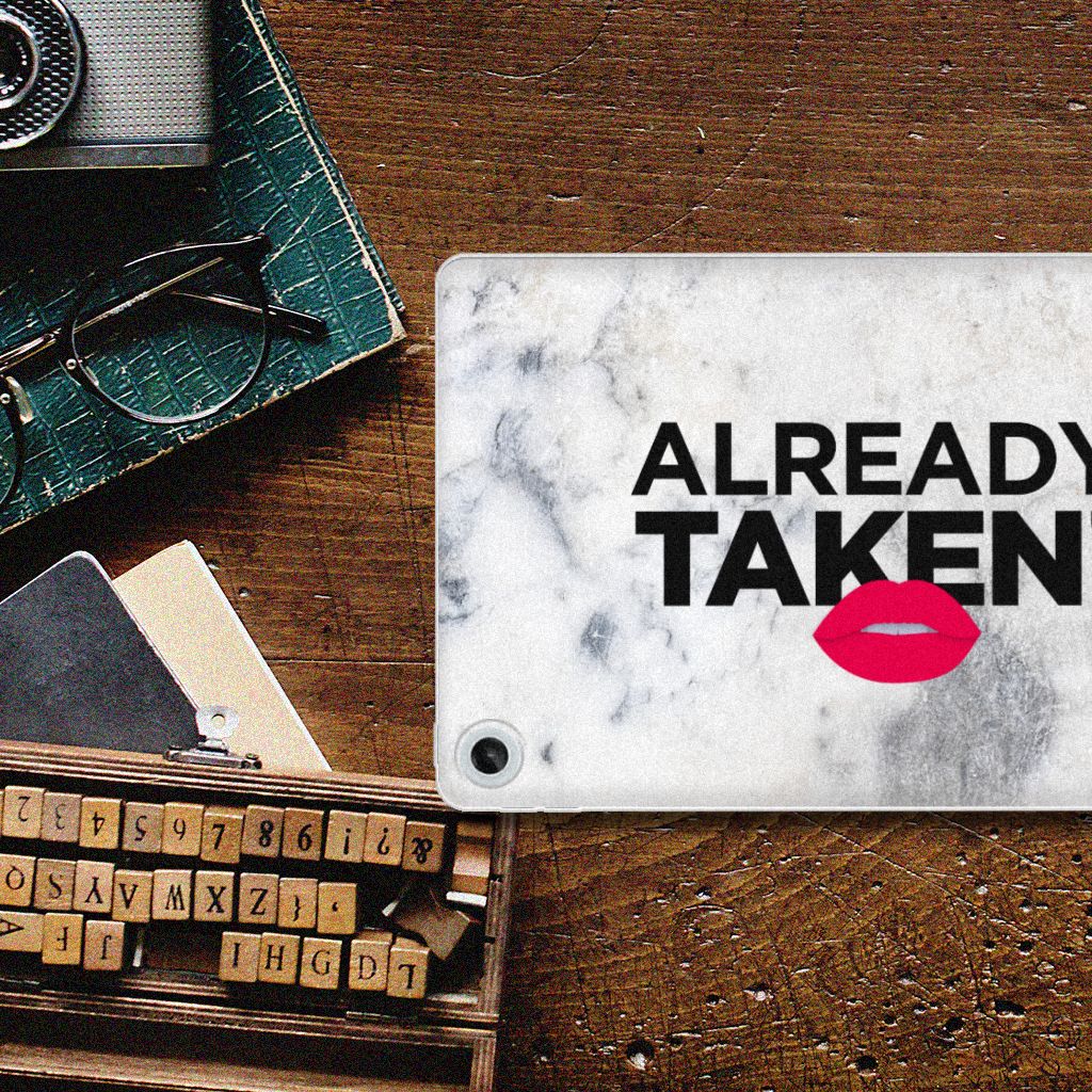 Lenovo Tab M10 Plus (3e generatie) Back cover met naam Already Taken White - B2C Telecom