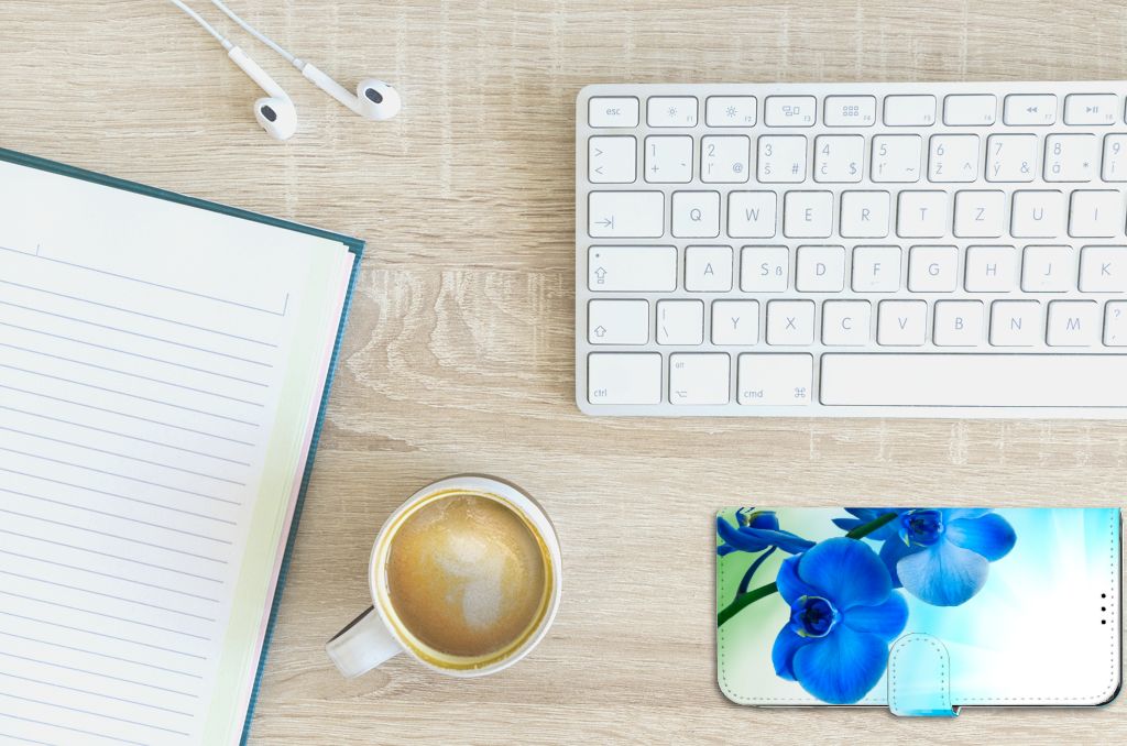 OnePlus 10T Hoesje Orchidee Blauw - Cadeau voor je Moeder