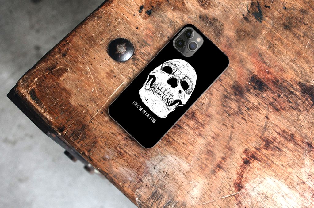 Silicone Back Case Apple iPhone 11 Pro Skull Eyes