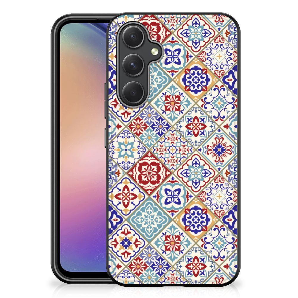 Samsung Galaxy A54 Marmeren Print Telefoonhoesje Tiles Color