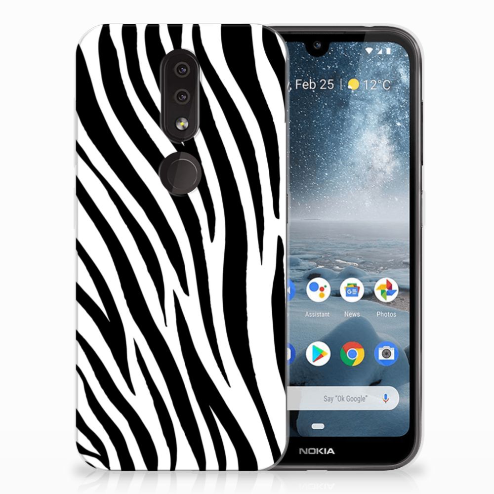 Nokia 4.2 TPU Hoesje Zebra