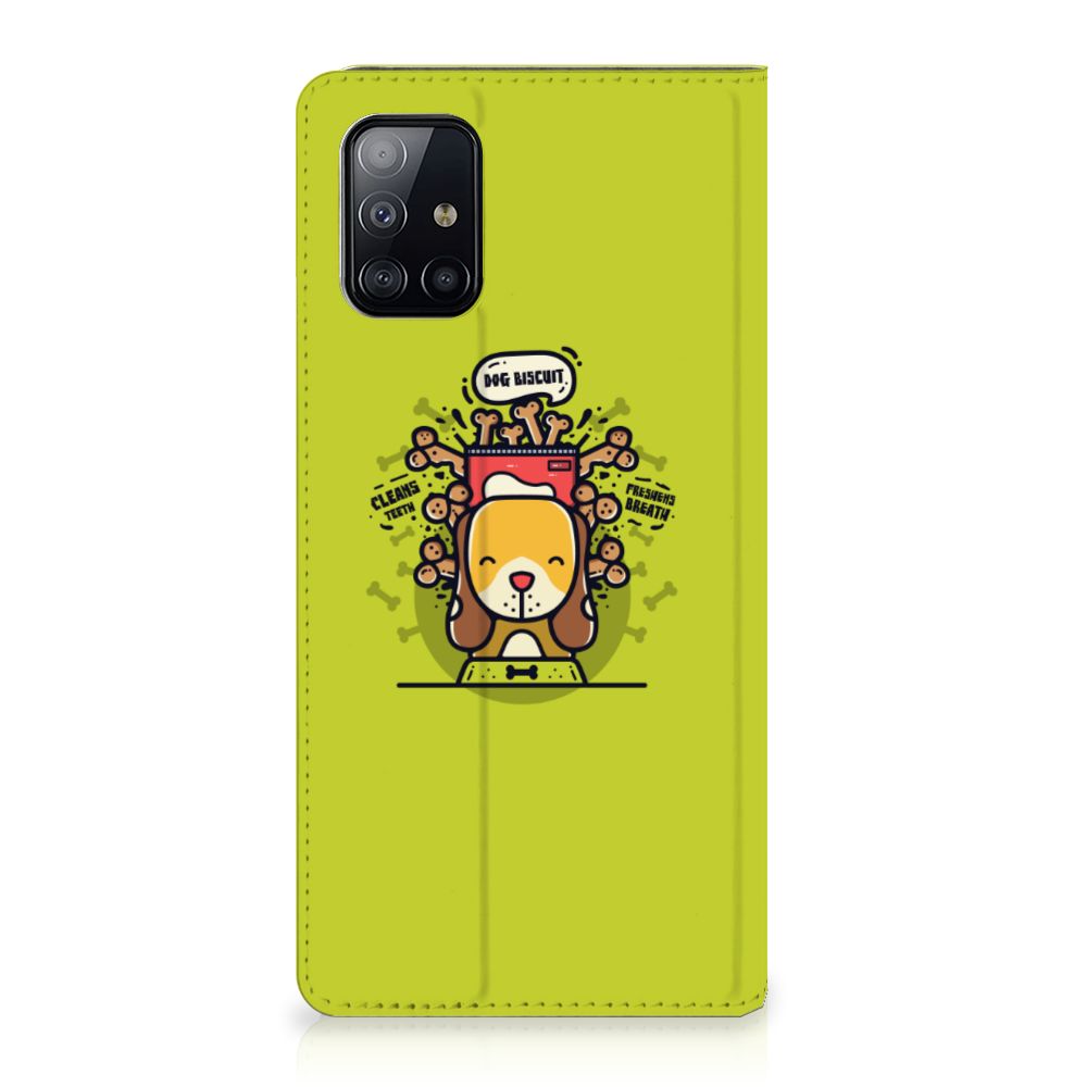 Samsung Galaxy A71 Magnet Case Doggy Biscuit - B2C Telecom