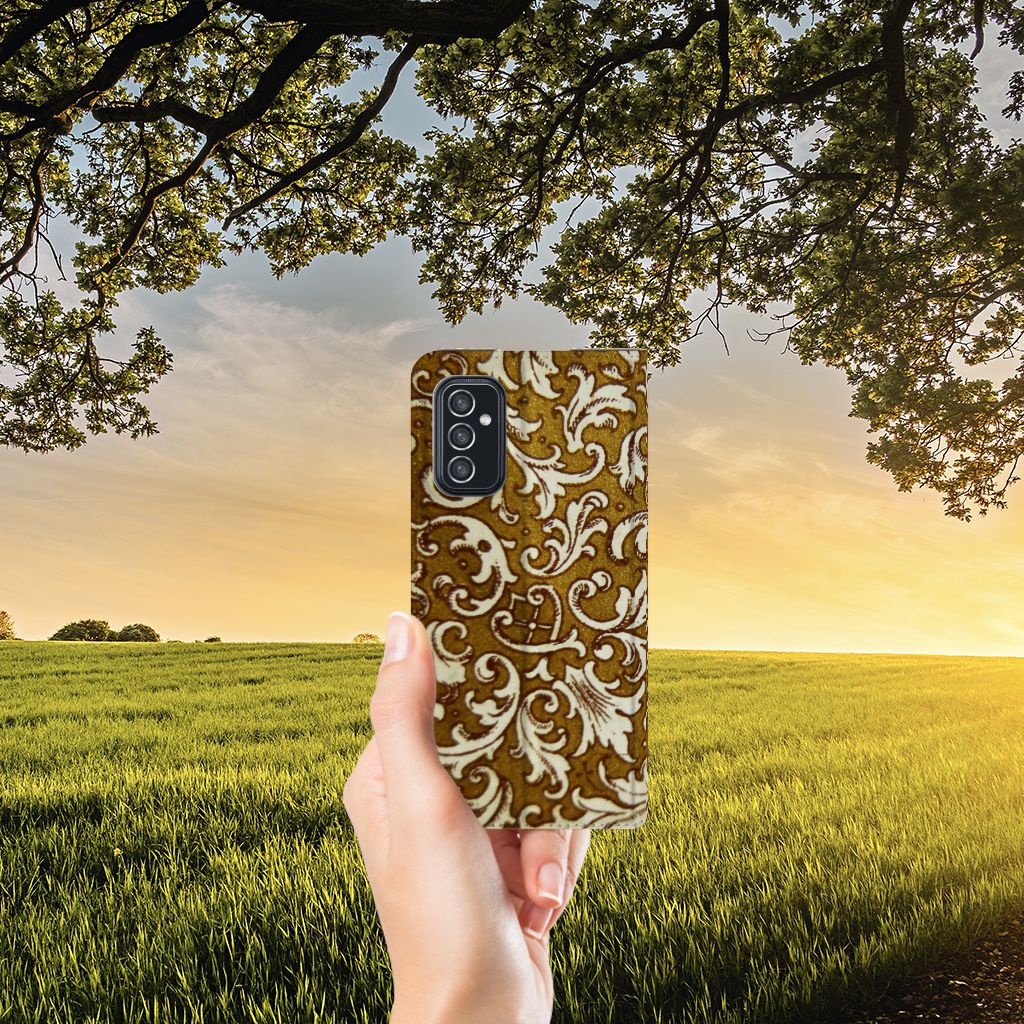 Telefoon Hoesje Samsung Galaxy M52 Barok Goud - B2C Telecom