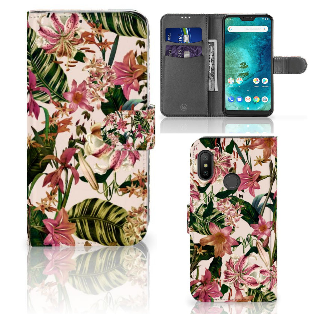 Xiaomi Mi A2 Lite Hoesje Flowers