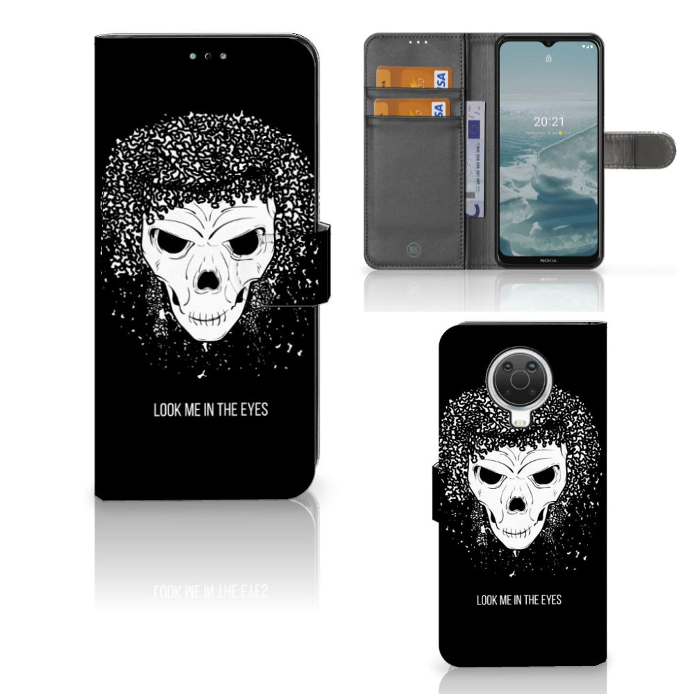 Telefoonhoesje met Naam Nokia G10 | G20 Skull Hair