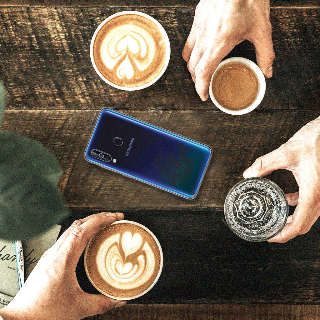 Samsung Galaxy A60 Siliconen hoesje met naam Heart Smile