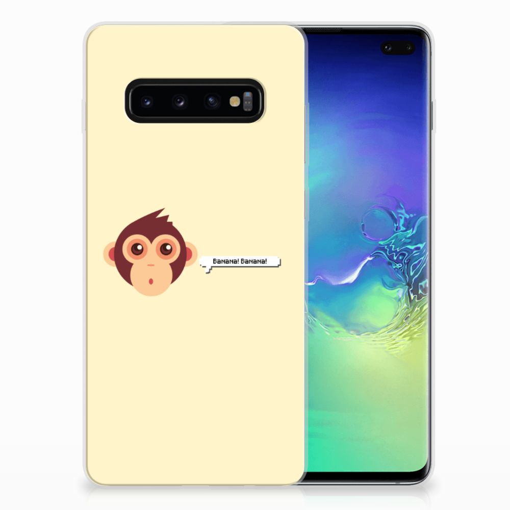 Samsung Galaxy S10 Plus Telefoonhoesje met Naam Monkey